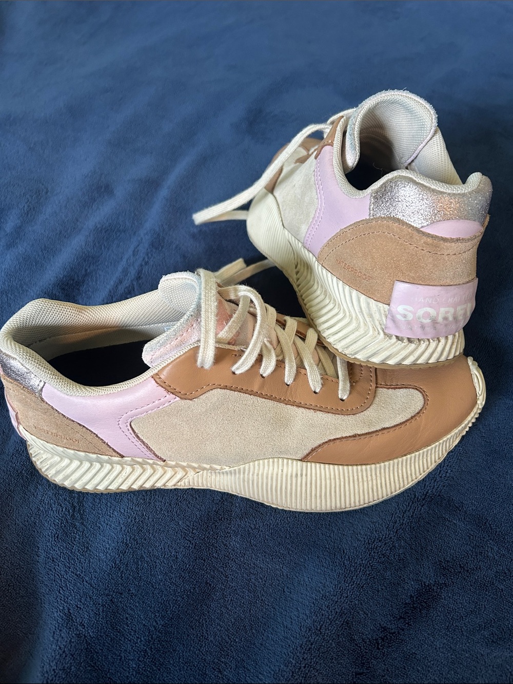 Sorel Ona Blvd Waterproof Women’s Neutral & Pink Platform Sneakers 9